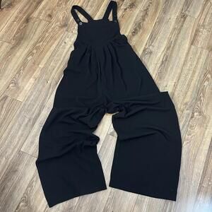 NWT Halara Women’s XS Black Overalls Jumpsuit Jogger Pockets Reg Length